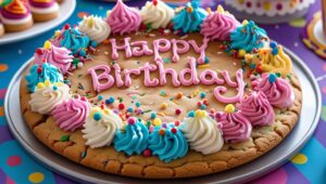 birthday cookie cake