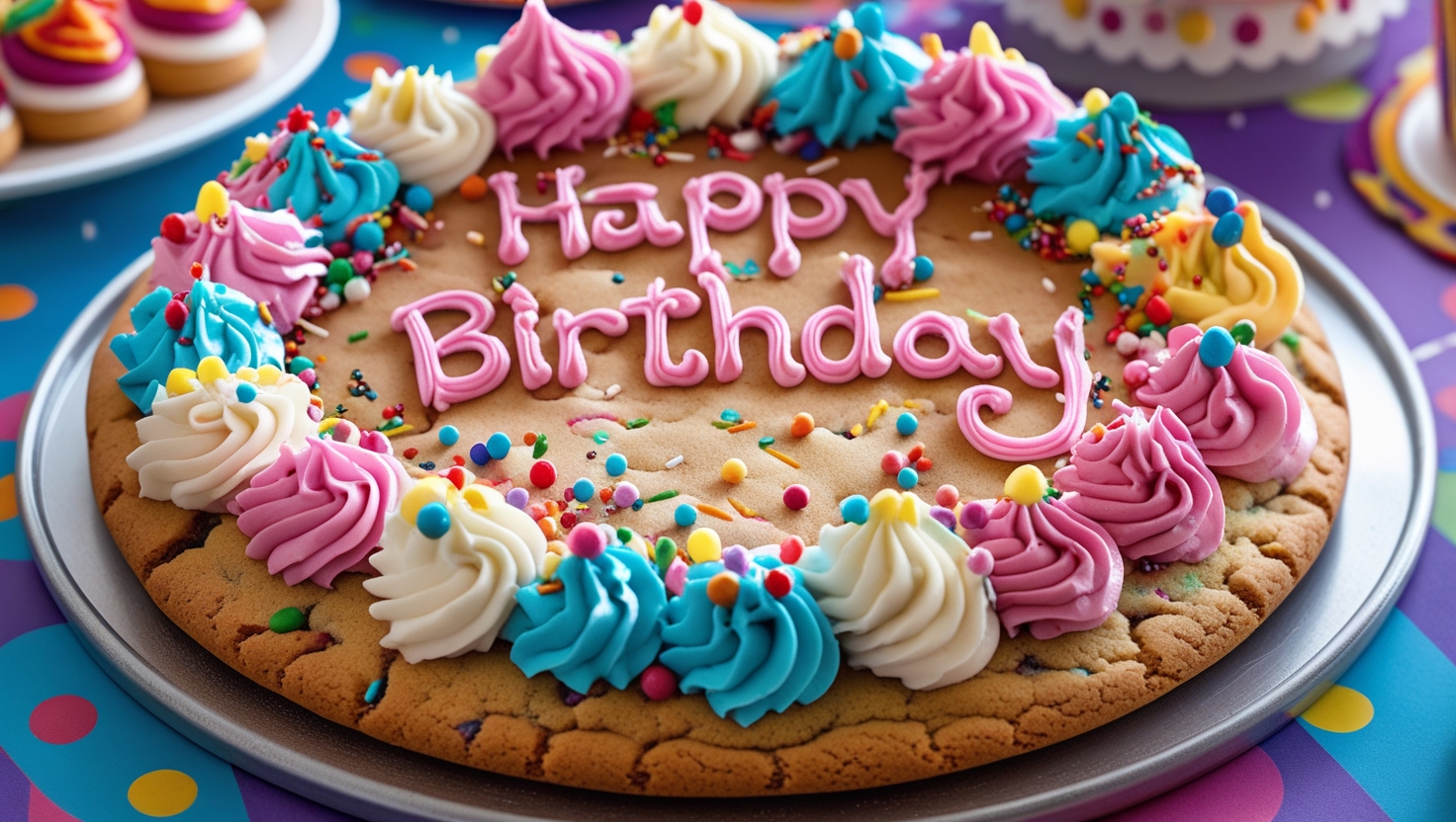 birthday cookie cake